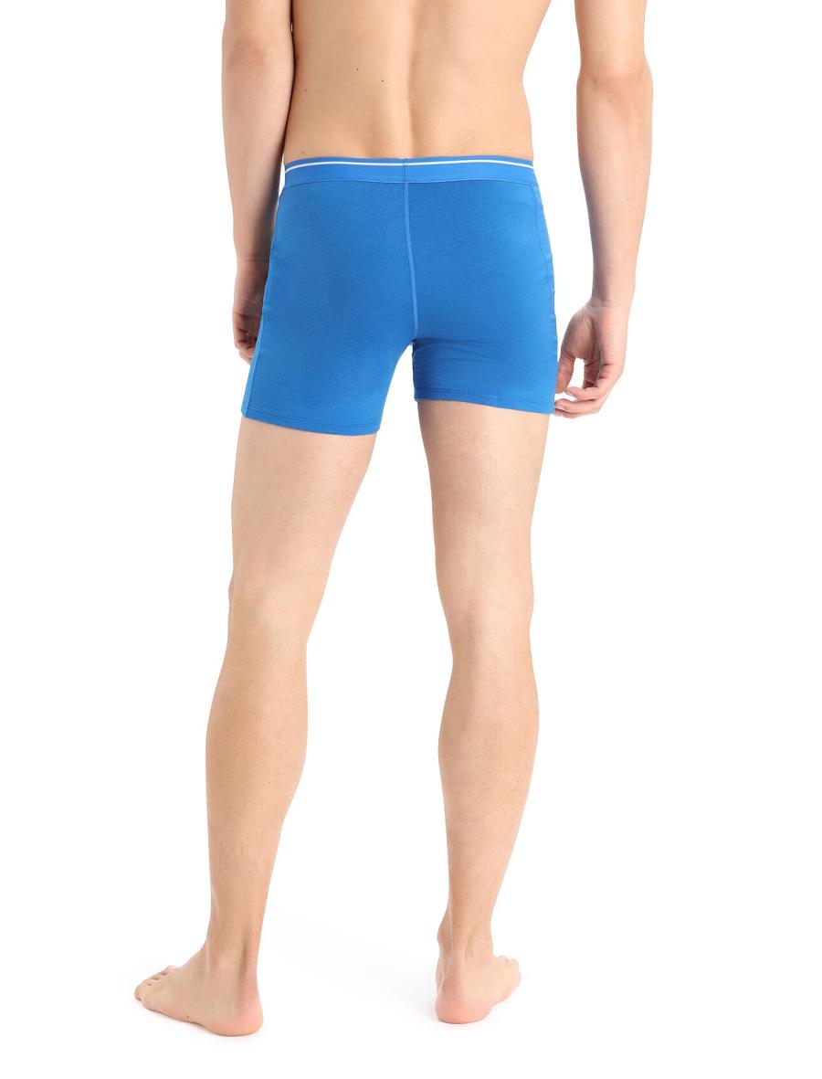 Bielizny Icebreaker Merino Anatomica Boxers Męskie Niebieskie | PL 1636KORI